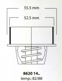Термостат, охлаждающая жидкость TRISCAN купить