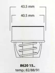 Термостат, охлаждающая жидкость TRISCAN купить