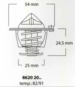 Термостат, охлаждающая жидкость TRISCAN купить
