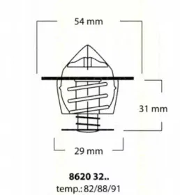 Термостат, охлаждающая жидкость TRISCAN купить
