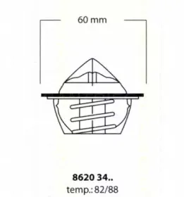 Термостат, охлаждающая жидкость TRISCAN купить