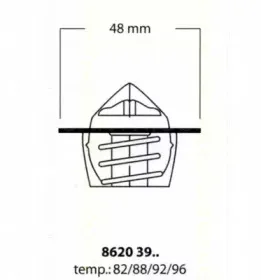 Термостат, охлаждающая жидкость TRISCAN купить