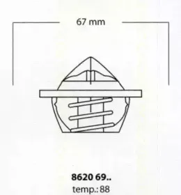 Термостат, охлаждающая жидкость TRISCAN купить