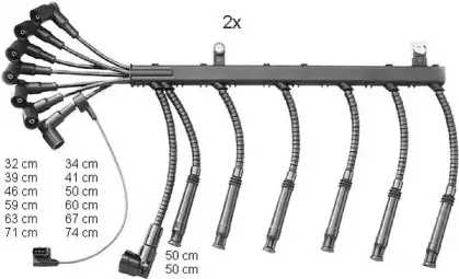 Комплект проводов зажигания BERU купить