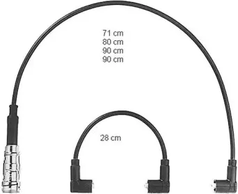 Комплект проводов зажигания BERU купить