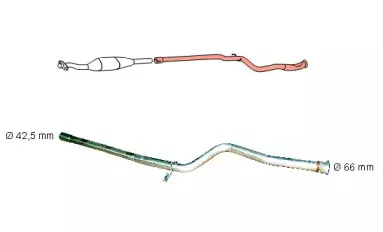 Ремонтная трубка, катализатор HJS купить