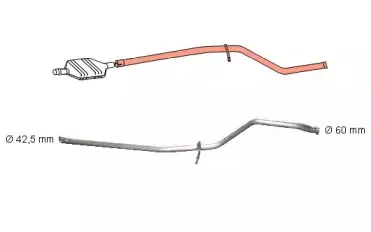 Ремонтная трубка, катализатор HJS купить