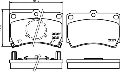 Комплект тормозных колодок, дисковый тормоз PAGID купить