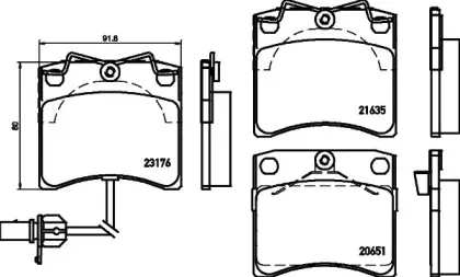 Комплект тормозных колодок, дисковый тормоз PAGID купить