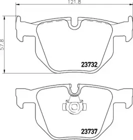 Комплект тормозных колодок, дисковый тормоз PAGID купить