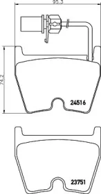 Комплект тормозных колодок, дисковый тормоз PAGID купить