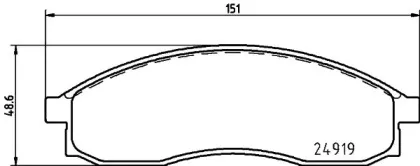 Комплект тормозных колодок, дисковый тормоз PAGID купить