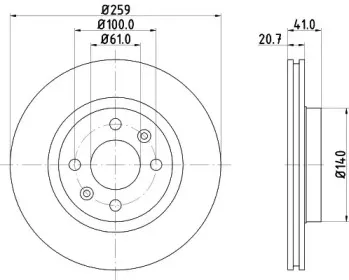 Тормозной диск PAGID купить