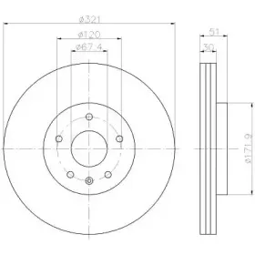 Тормозной диск PAGID купить