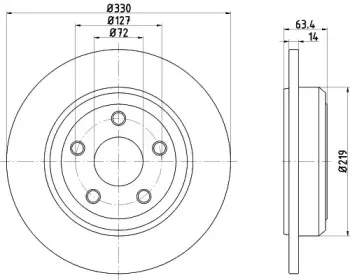 Тормозной диск PAGID купить
