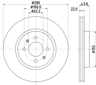 Тормозной диск PAGID купить