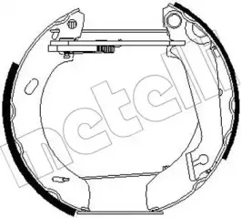 Комплект тормозных колодок METELLI купить