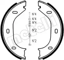 Комплект тормозных колодок, стояночная тормозная система METELLI купить