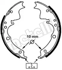 Комплект тормозных колодок METELLI купить
