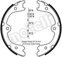 Комплект тормозных колодок, стояночная тормозная система METELLI купить