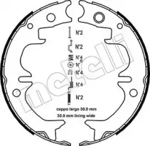 Комплект тормозных колодок, стояночная тормозная система METELLI купить