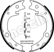 Комплект тормозных колодок, стояночная тормозная система METELLI купить