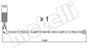 Сигнализатор, износ тормозных колодок METELLI купить