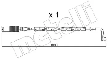 Сигнализатор, износ тормозных колодок METELLI купить