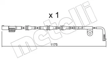 Сигнализатор, износ тормозных колодок METELLI купить