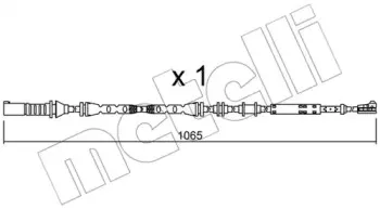 Сигнализатор, износ тормозных колодок METELLI купить