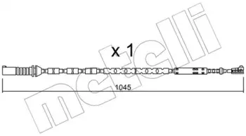 Сигнализатор, износ тормозных колодок METELLI купить