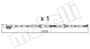 Сигнализатор, износ тормозных колодок METELLI купить