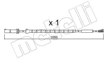 Сигнализатор, износ тормозных колодок METELLI купить