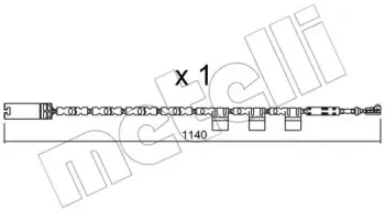 Сигнализатор, износ тормозных колодок METELLI купить
