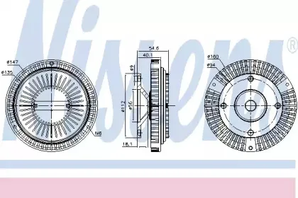 Сцепление, вентилятор радиатора NISSENS купить