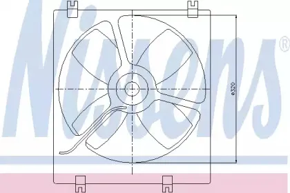 Вентилятор, охлаждение двигателя NISSENS купить