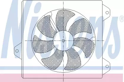 Вентилятор, охлаждение двигателя NISSENS купить