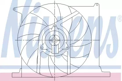 Вентилятор, охлаждение двигателя NISSENS купить