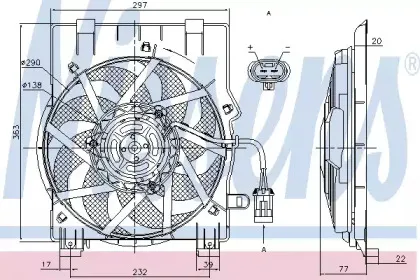 Вентилятор, конденсатор кондиционера NISSENS купить