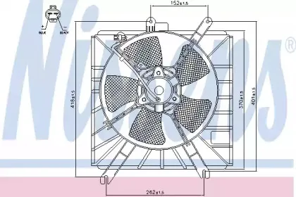 Вентилятор, охлаждение двигателя NISSENS купить