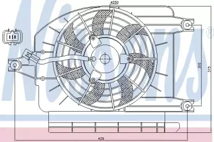Вентилятор, конденсатор кондиционера NISSENS купить