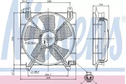 Вентилятор, охлаждение двигателя NISSENS купить