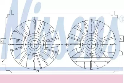 Вентилятор, охлаждение двигателя NISSENS купить