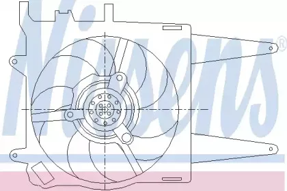 Вентилятор, охлаждение двигателя NISSENS купить