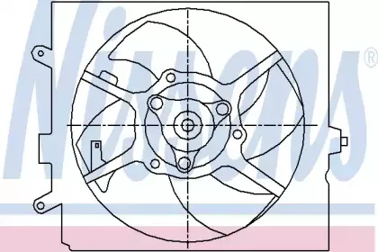 Вентилятор, охлаждение двигателя NISSENS купить