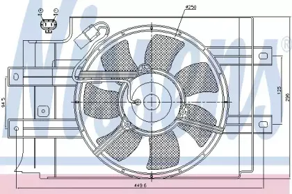 Вентилятор, охлаждение двигателя NISSENS купить
