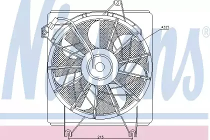 Вентилятор, охлаждение двигателя NISSENS купить