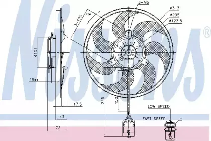 Вентилятор радіатора NISSENS купить