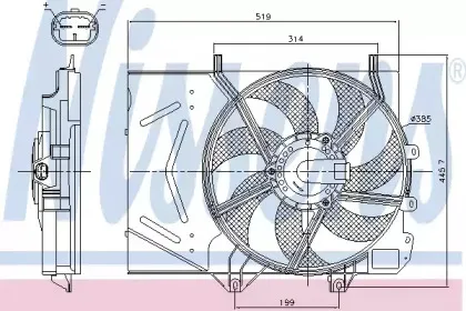 Вентилятор радіатора NISSENS купить