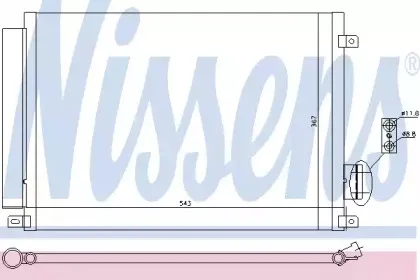 Конденсатор, кондиционер NISSENS купить